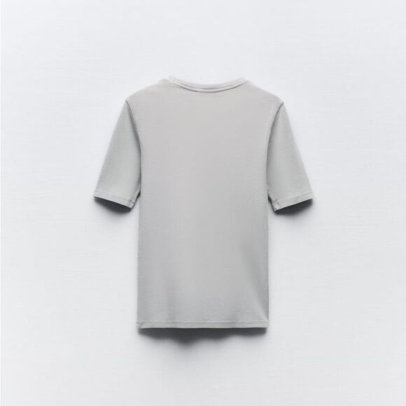 ZARA WASHED COTTON SHIRT - Picture 5 of 6